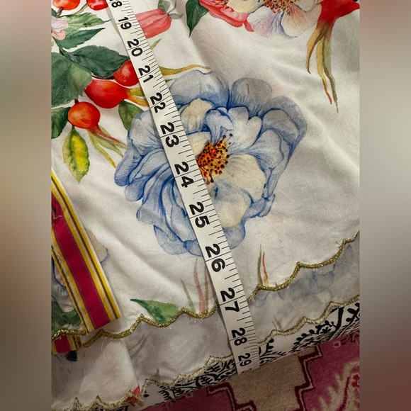 Aratta Floral Button-Up Shirt with Colorful Stripes - Picture 14 of 14